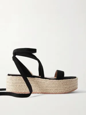 40 suede platform espadrilles