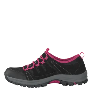 435-3111 Comfort Sock Black/fuxia