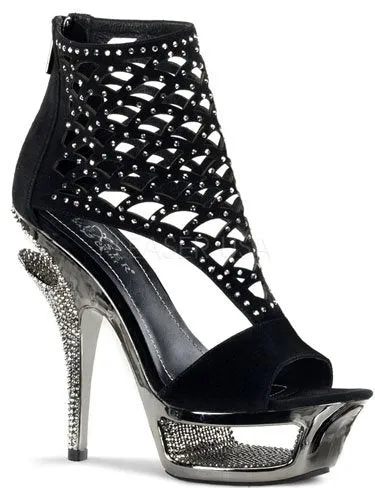 5 1/2" Rhinestone Embellished Bootie (DELUXE-695 Final Sale)