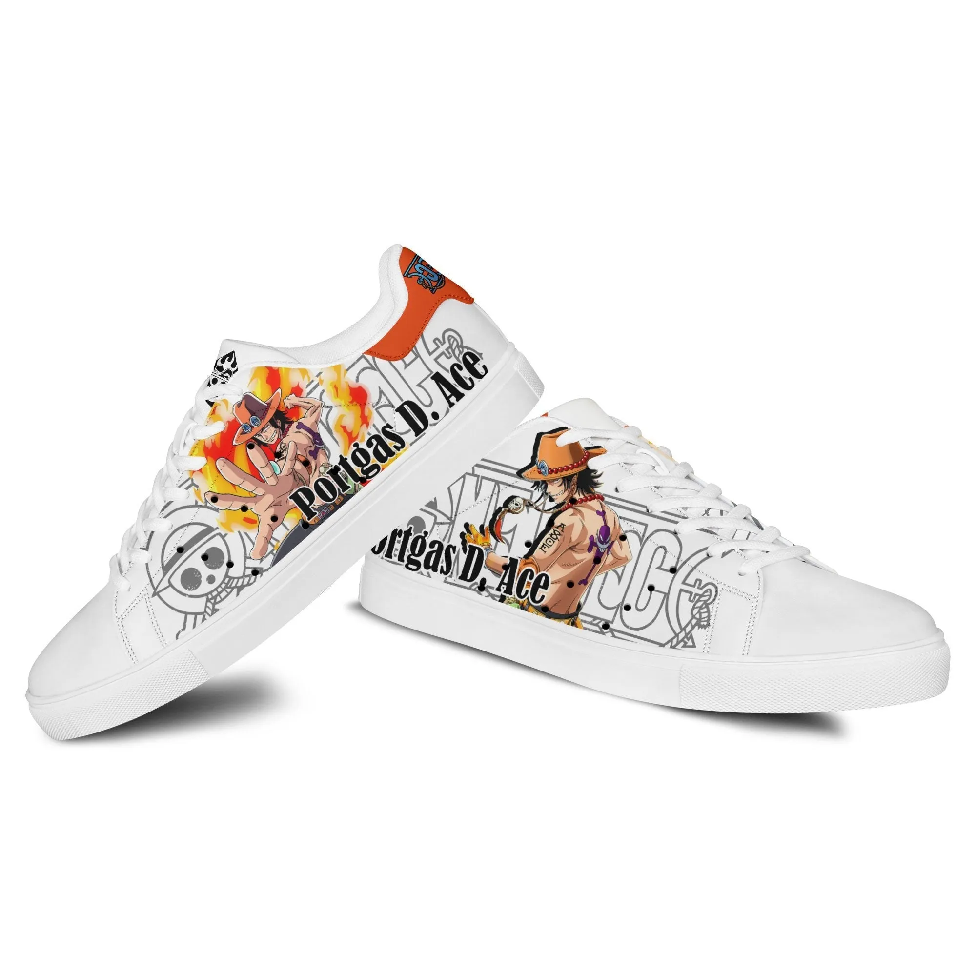 Ace Skate Sneakers Custom Anime OP Shoes