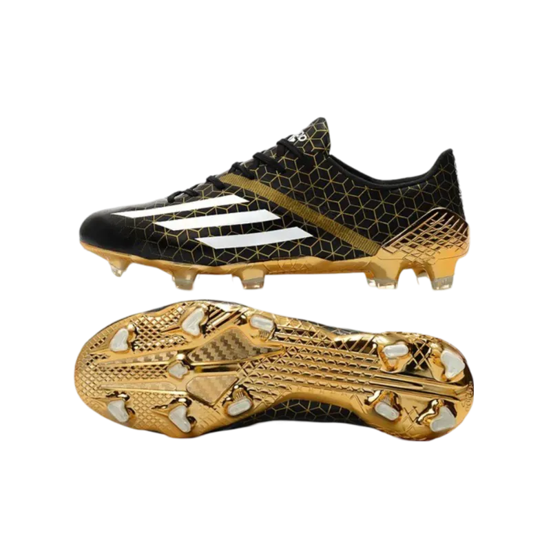 Adidas F50 Ghosted Adizero HT FG Black Gold - Goatkits Boots