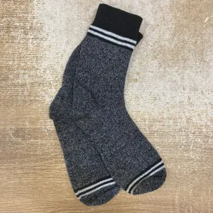 Adult Socks: Grey/Black/White-unisex-