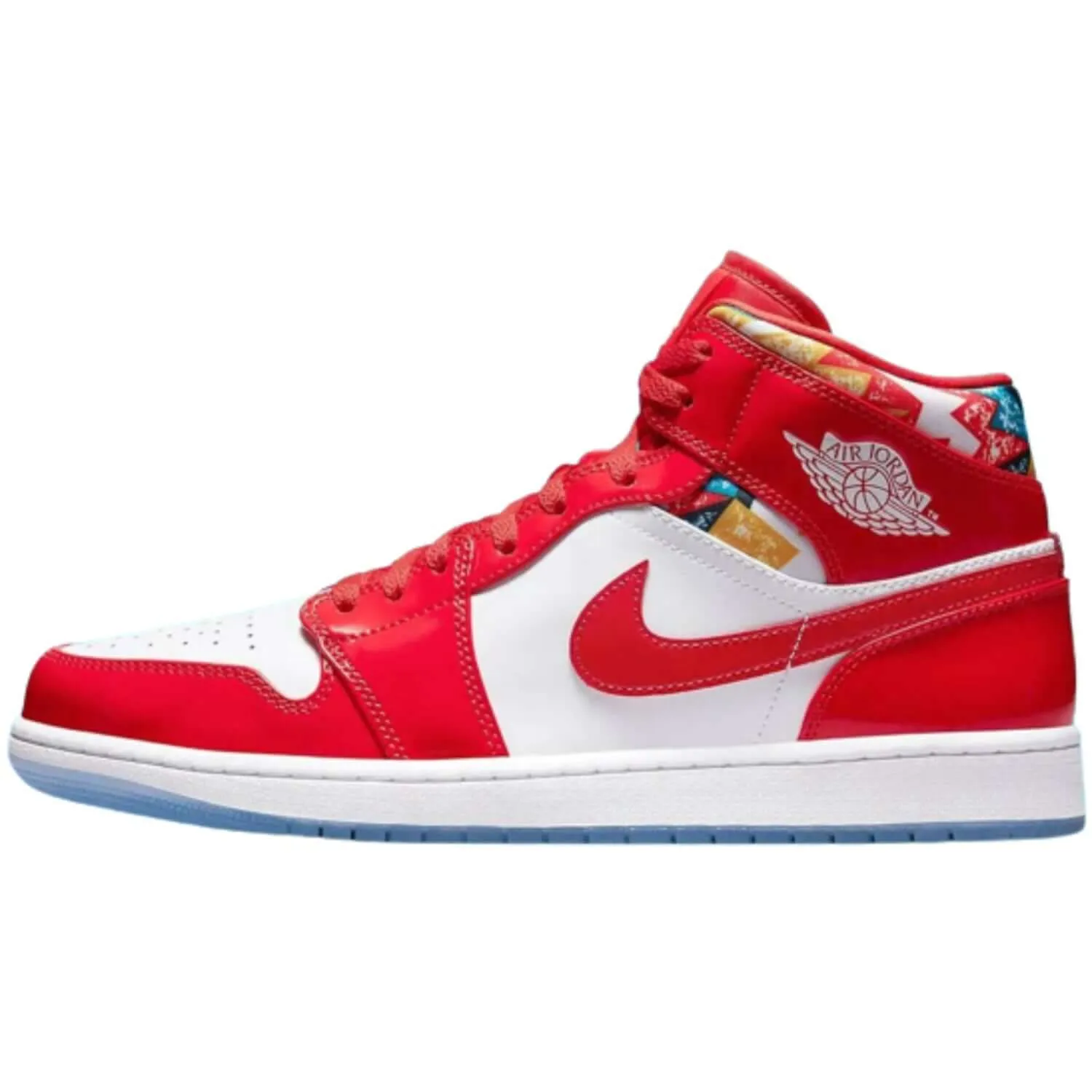 Air Jordan 1 Mid 'Barcelona Sweater Red Patent'