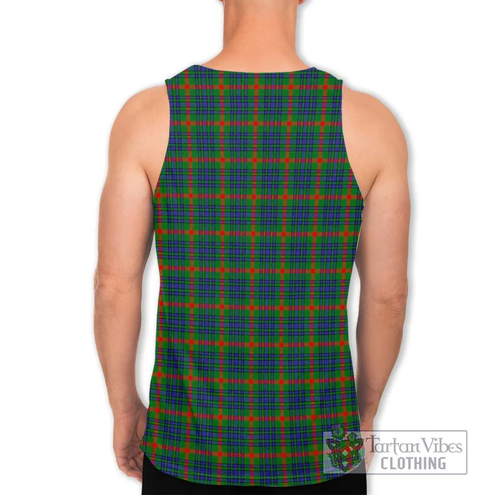 Aiton Tartan Men's Tank Top with Family Crest DNA In Me Style