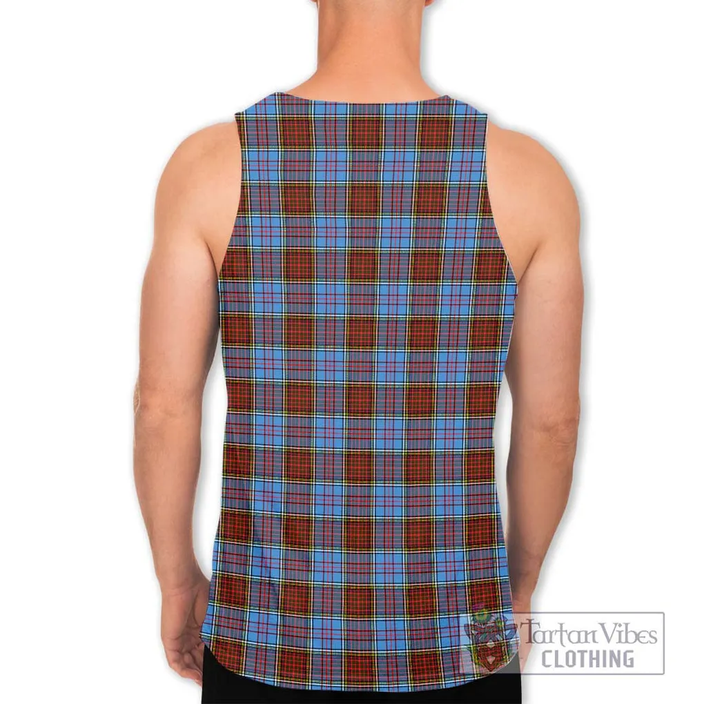 Anderson Modern Tartan Men's Tank Top with Family Crest DNA In Me Style