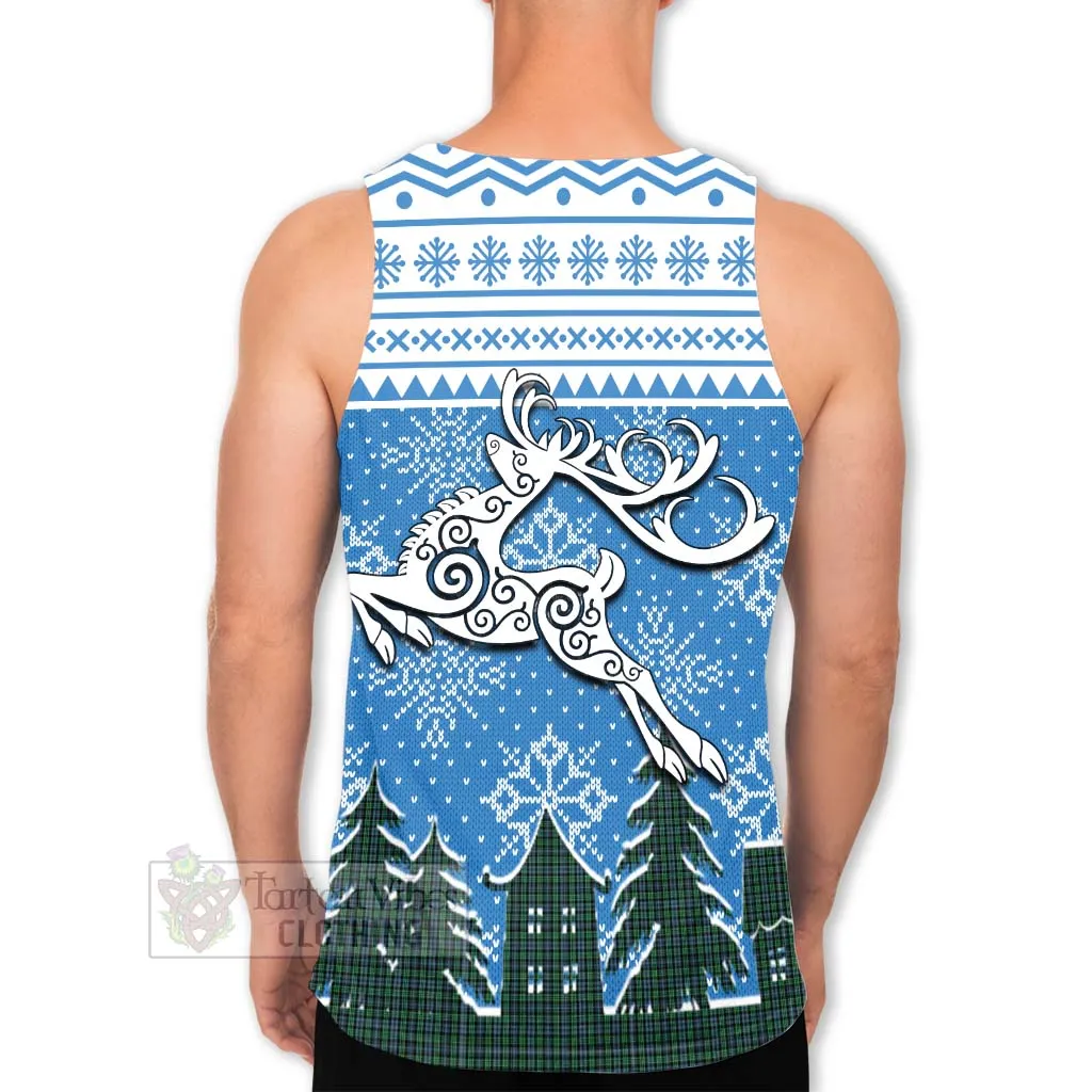 Arbuthnot Clan Christmas Men's Tank Top Celtic Reindeer Style