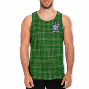 Archdall Irish Clan Tartan Men's Tank Top with Coat of Arms