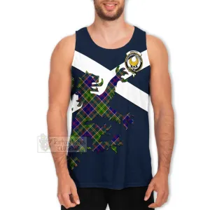 Arnott Tartan Lion Rampant Men's Tank Top  Proudly Display Your Heritage with Alba Gu Brath and Clan Name