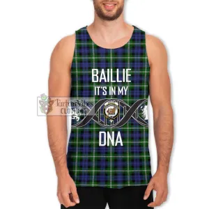 Baillie (Bailey) Tartan Men's Tank Top with Family Crest DNA In Me Style