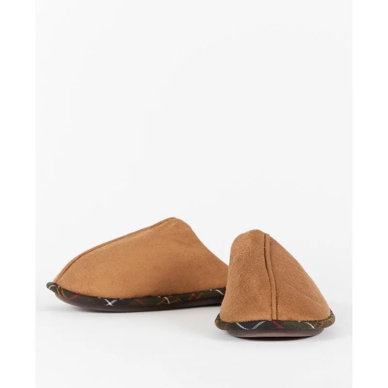 Barbour Foley Mens Suede Slipper - Camel