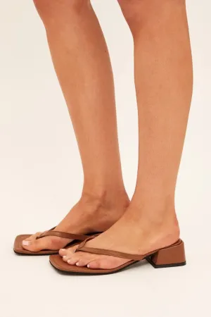 Beige Mule Sandals