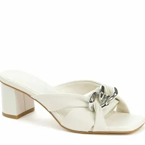 Betsy Ivory Mule Sandal