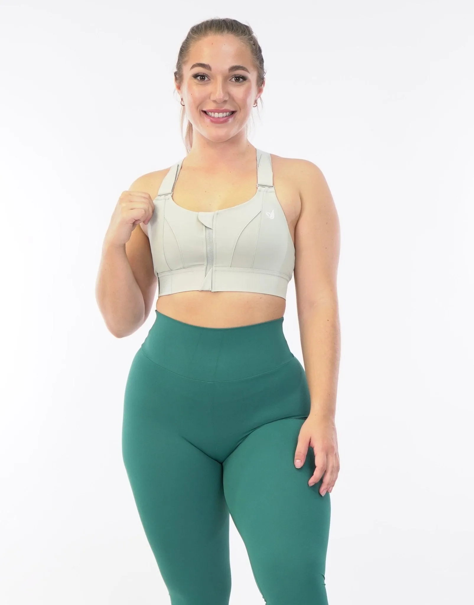 Bliss Adjustable Zipper Sport Bra