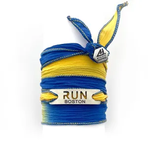 Boston - RUN BOSTON Blended Button Silk Wrap Bracelet