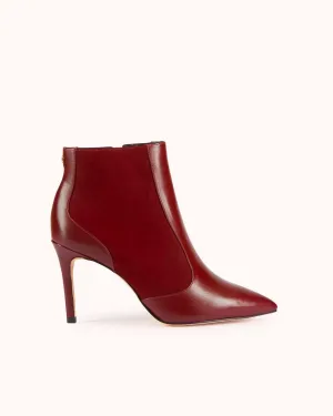 Bottines En Cuir Zabelle - Bordeaux