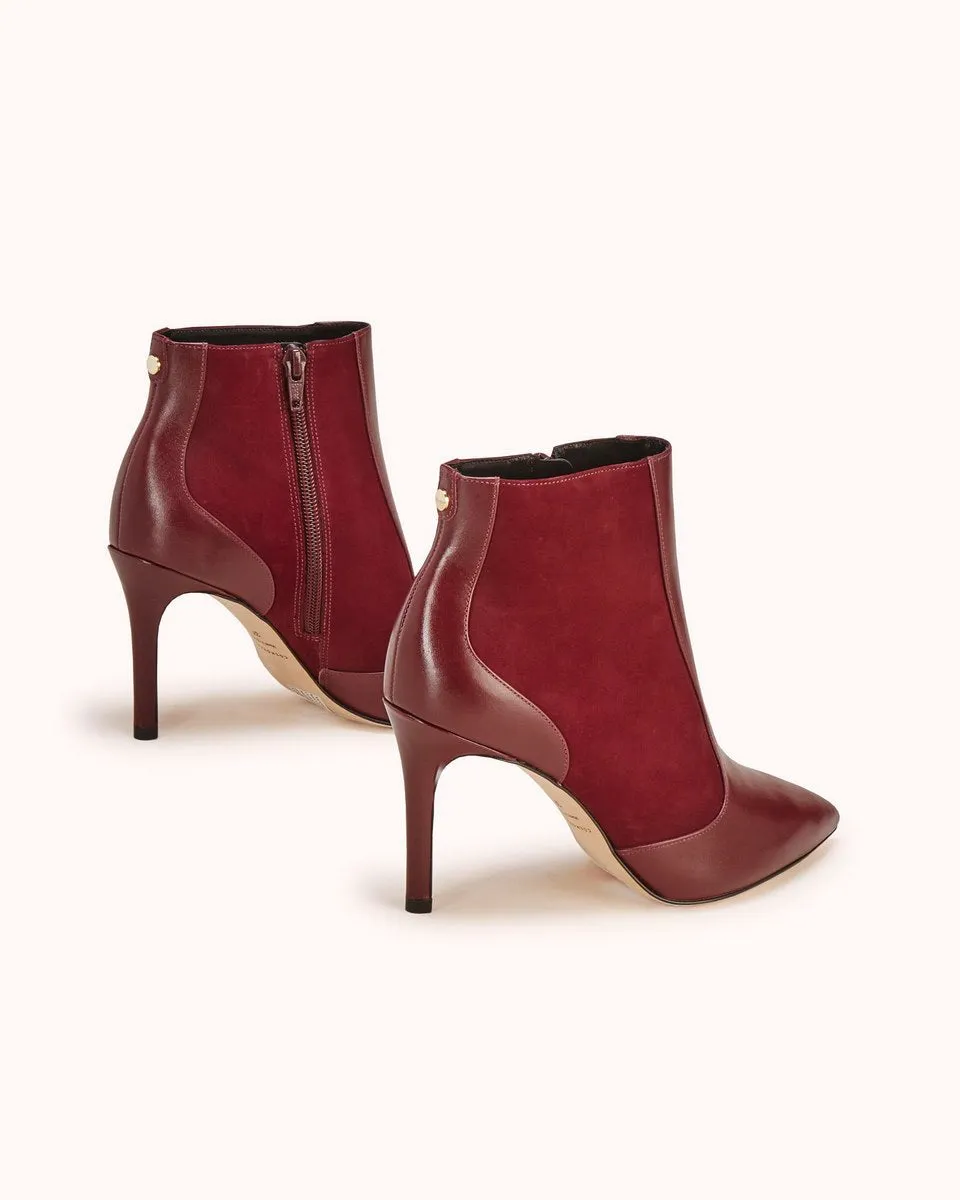 Bottines En Cuir Zabelle - Bordeaux