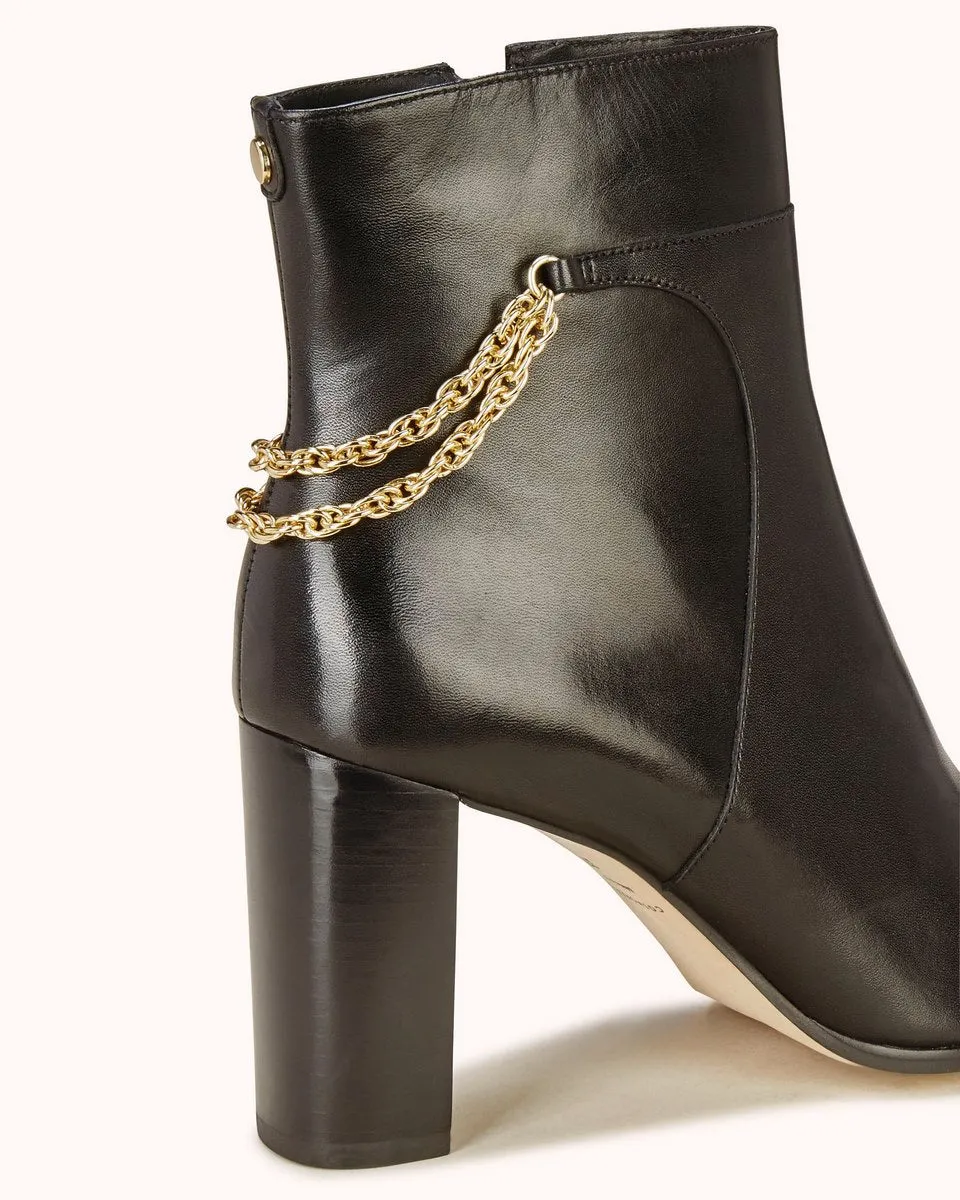 Bottines En Cuir Zavara - Noir