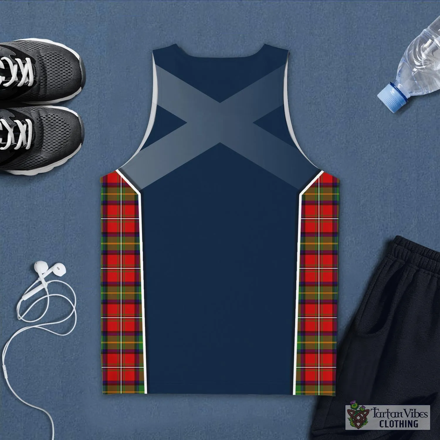 Boyd Tartan Men's Tanks Top with Family Crest and Scottish Thistle Vibes Sport Style