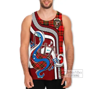 Brodie Modern Tartan Men's Tank Top with Epic Bagpipe Style