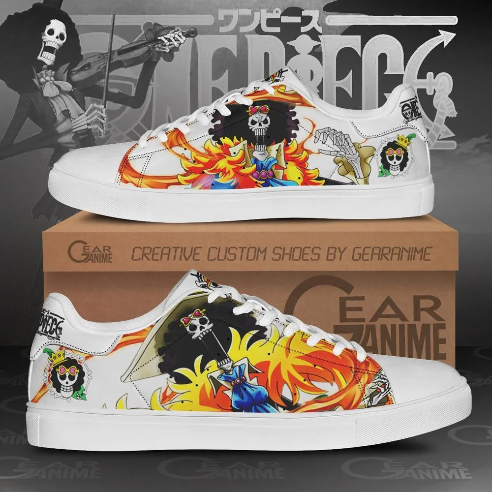 Brook Skate Shoes OP Custom Anime Shoes