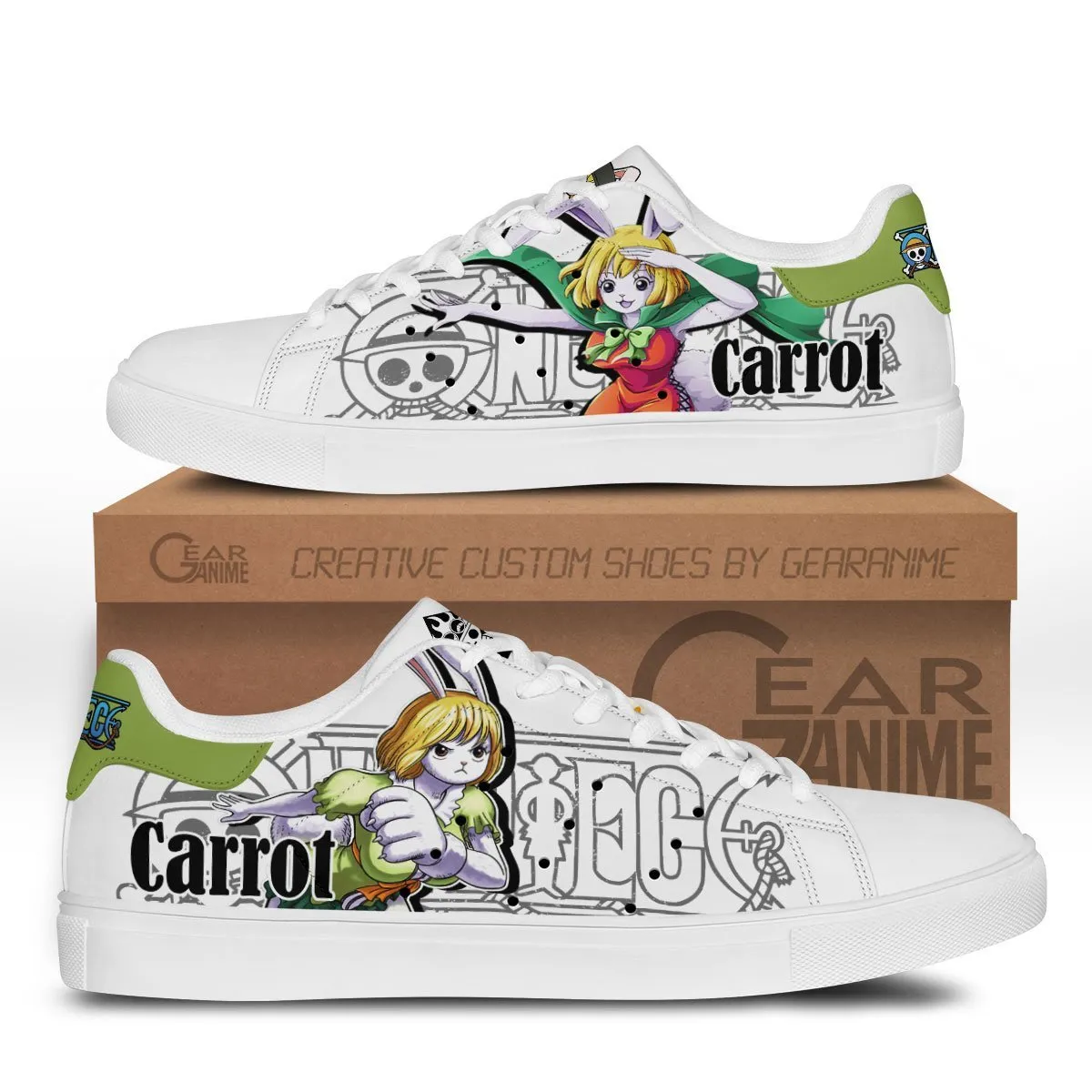 Carrot Skate Sneakers Custom Anime OP Shoes