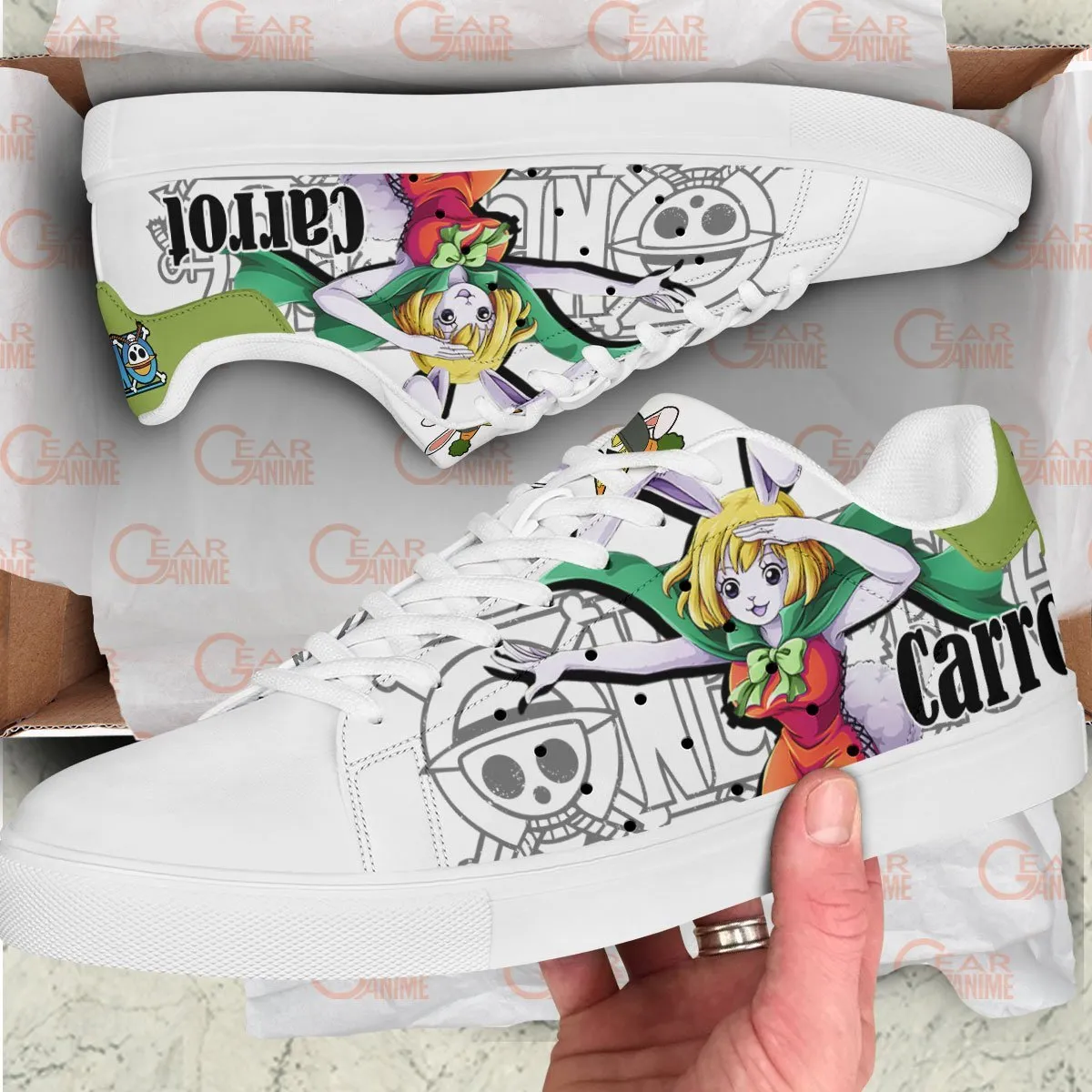 Carrot Skate Sneakers Custom Anime OP Shoes