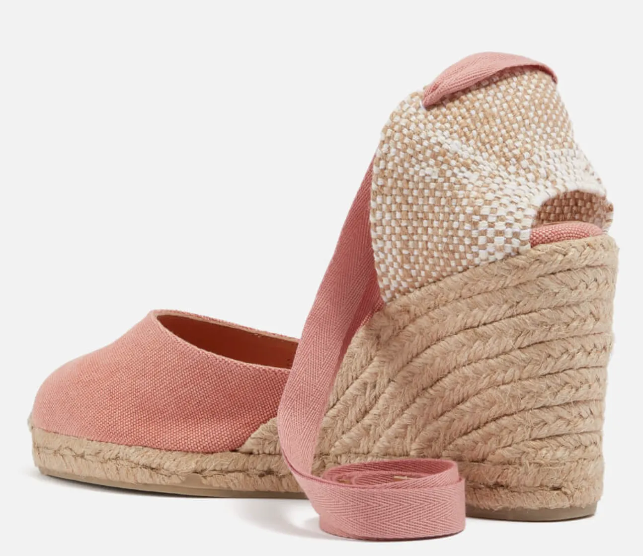 Castaner Carina 8 Rosa Pink Wedge Espadrilles