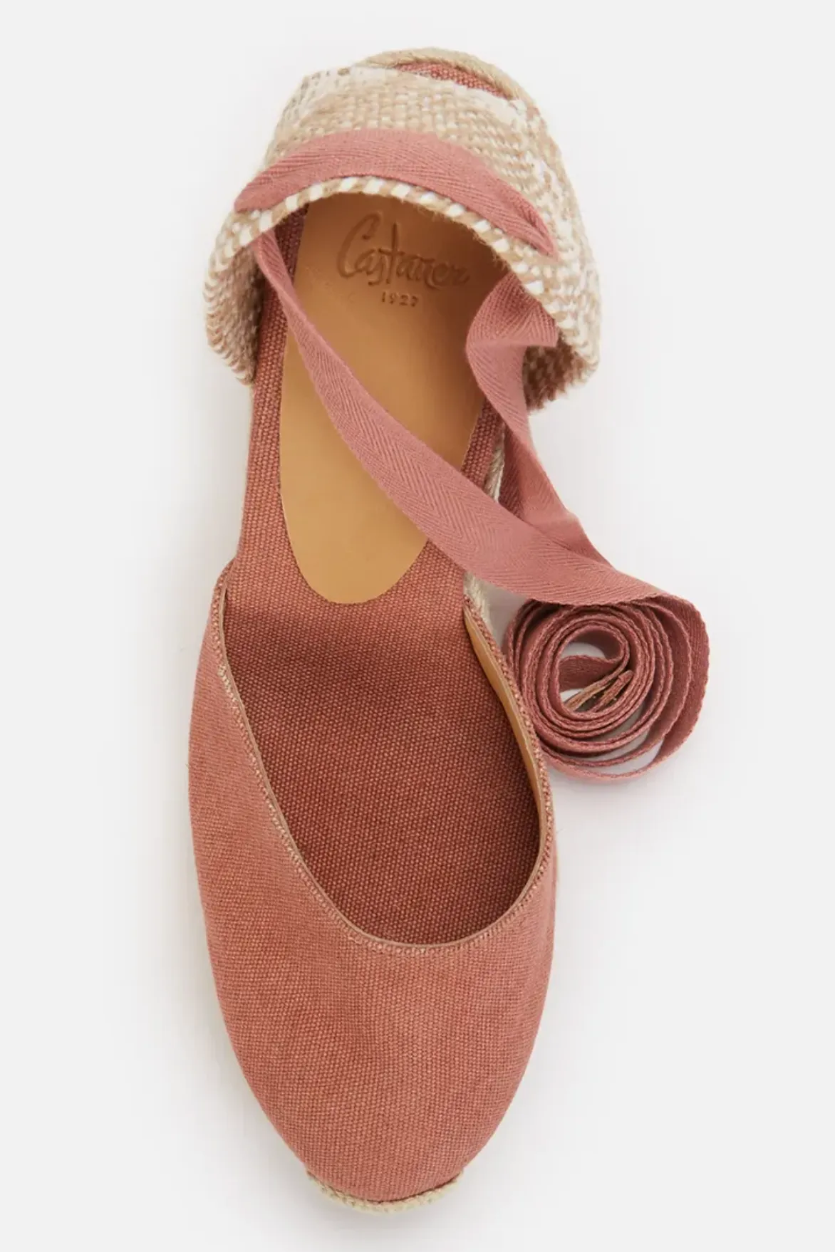 Castaner Carina 8 Rosa Pink Wedge Espadrilles