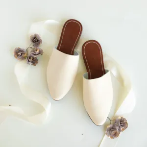 Cream Otoño Mule {Women's Leather Shoes}