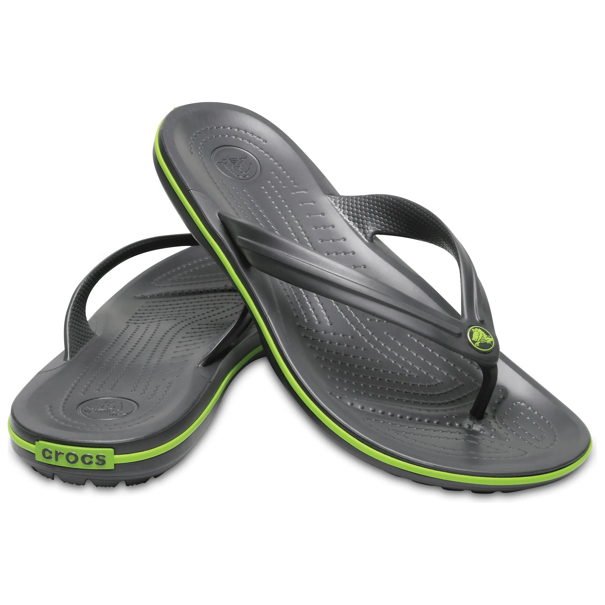 Crocs Crocband™ Flip Graphite/Volt Green