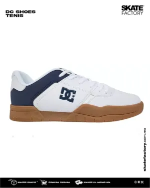 DC SHOES CENTRAL TENIS SKATE CABALLERO BLANCO MARINO LIGA