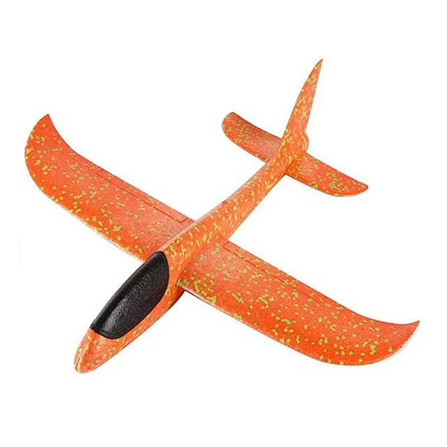 DIY Children's Hand Throwing Flying Toy Large Glider Aircraft Foam Plastic Airplane Model Toy Sturdy Kid's Games Boy's Gift 2019