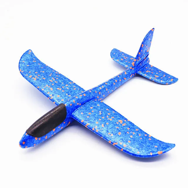 DIY Children's Hand Throwing Flying Toy Large Glider Aircraft Foam Plastic Airplane Model Toy Sturdy Kid's Games Boy's Gift 2019