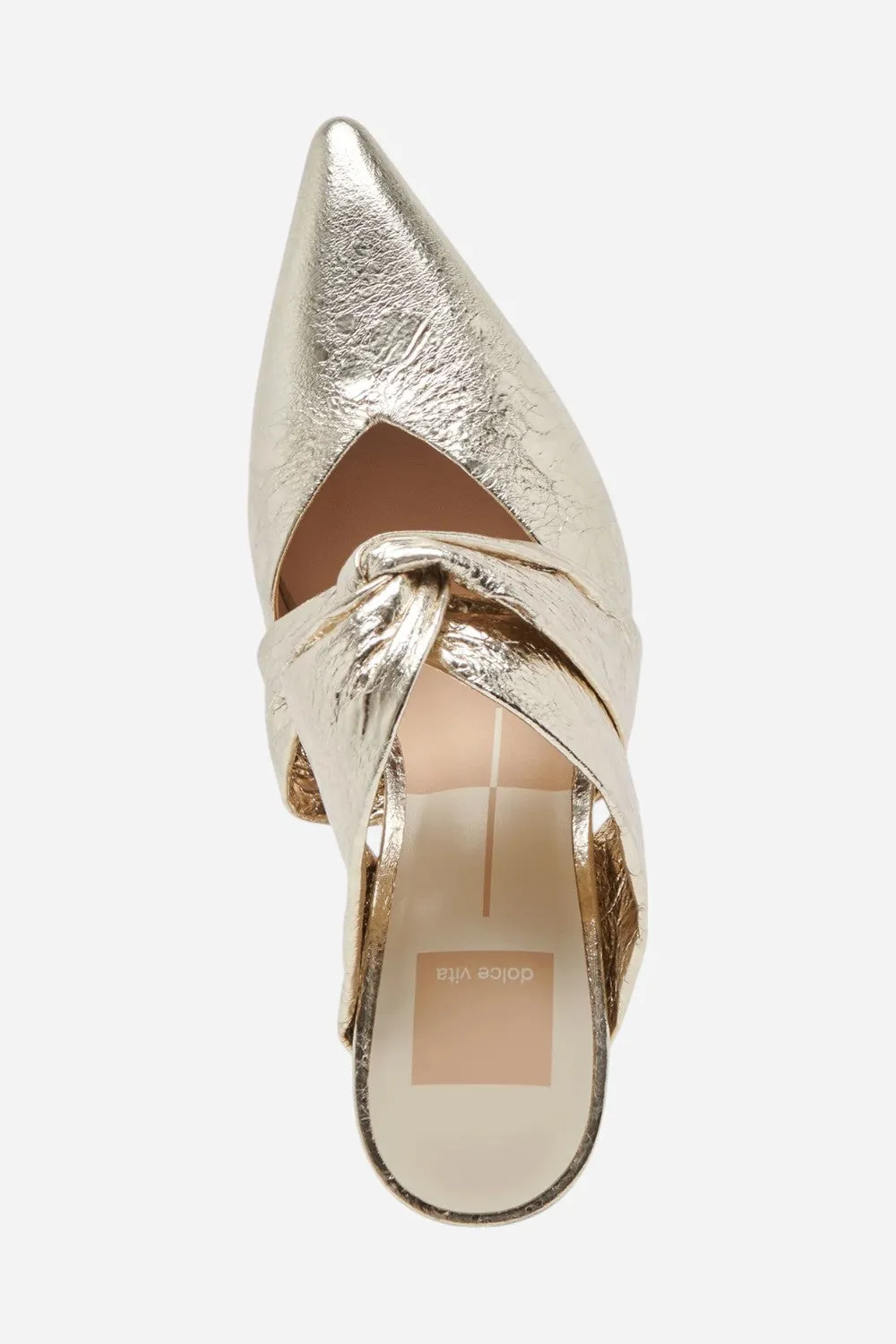 Dolce Vita Kelsy Heels in Platinum Distressed Leather