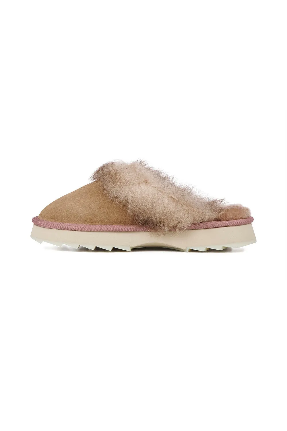 Emu Australia Jolie Sharky Crimp Slippers in Camel