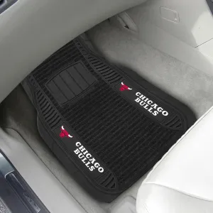 Fanmats Chicago Bulls 2 Piece Deluxe Car Mat Set