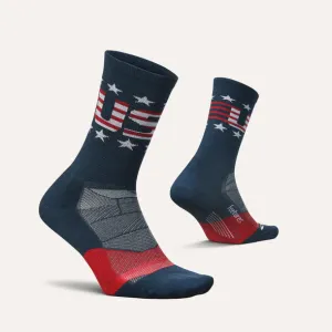 Feetures! | Elite | Light Cushion | Mini Crew | USA 2024 | Navy