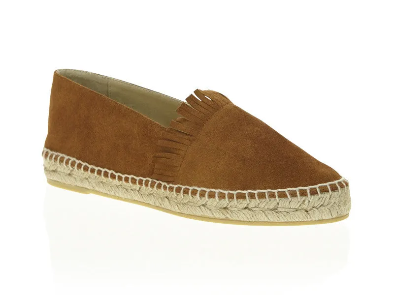 Fringed Classico Espadrille - Cognac