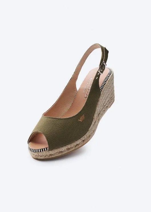 Gavina Limited Edition Canvas Espadrille Sandal Wedges