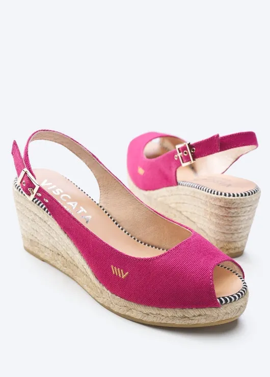 Gavina Limited Edition Canvas Espadrille Sandal Wedges