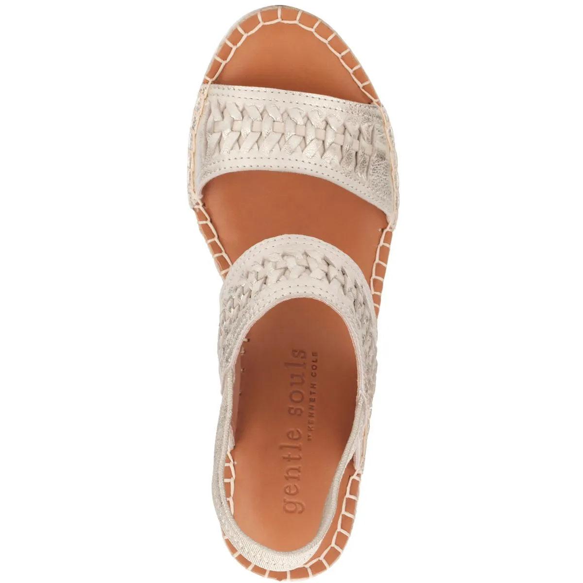 Gentle Souls by Kenneth Cole Womens Elyssa Two-Band Leather Espadrilles