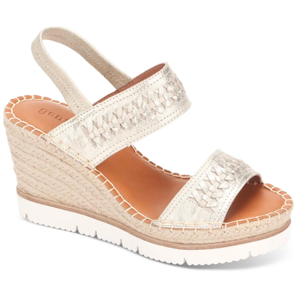 Gentle Souls by Kenneth Cole Womens Elyssa Two-Band Leather Espadrilles