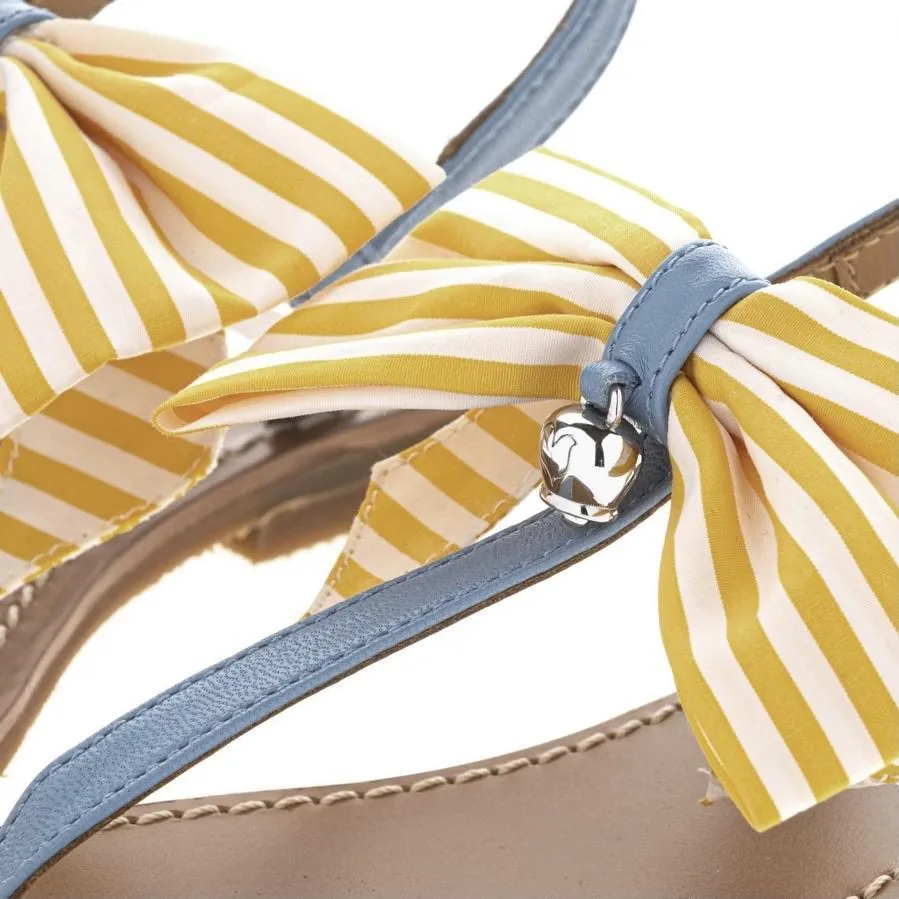 Girls Lemon Bow Sandals