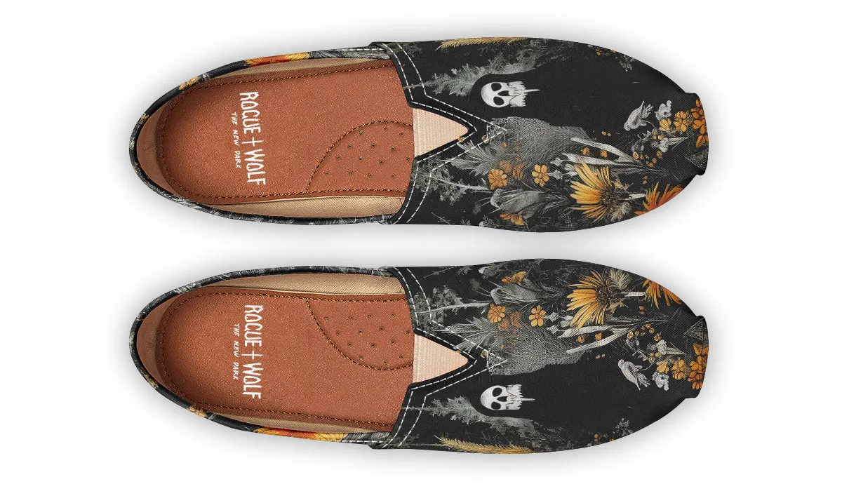 Grim’s Harvest Espadrilles - Lightweight Canvas Slip-Ons with Elastic V for Easy Comfort