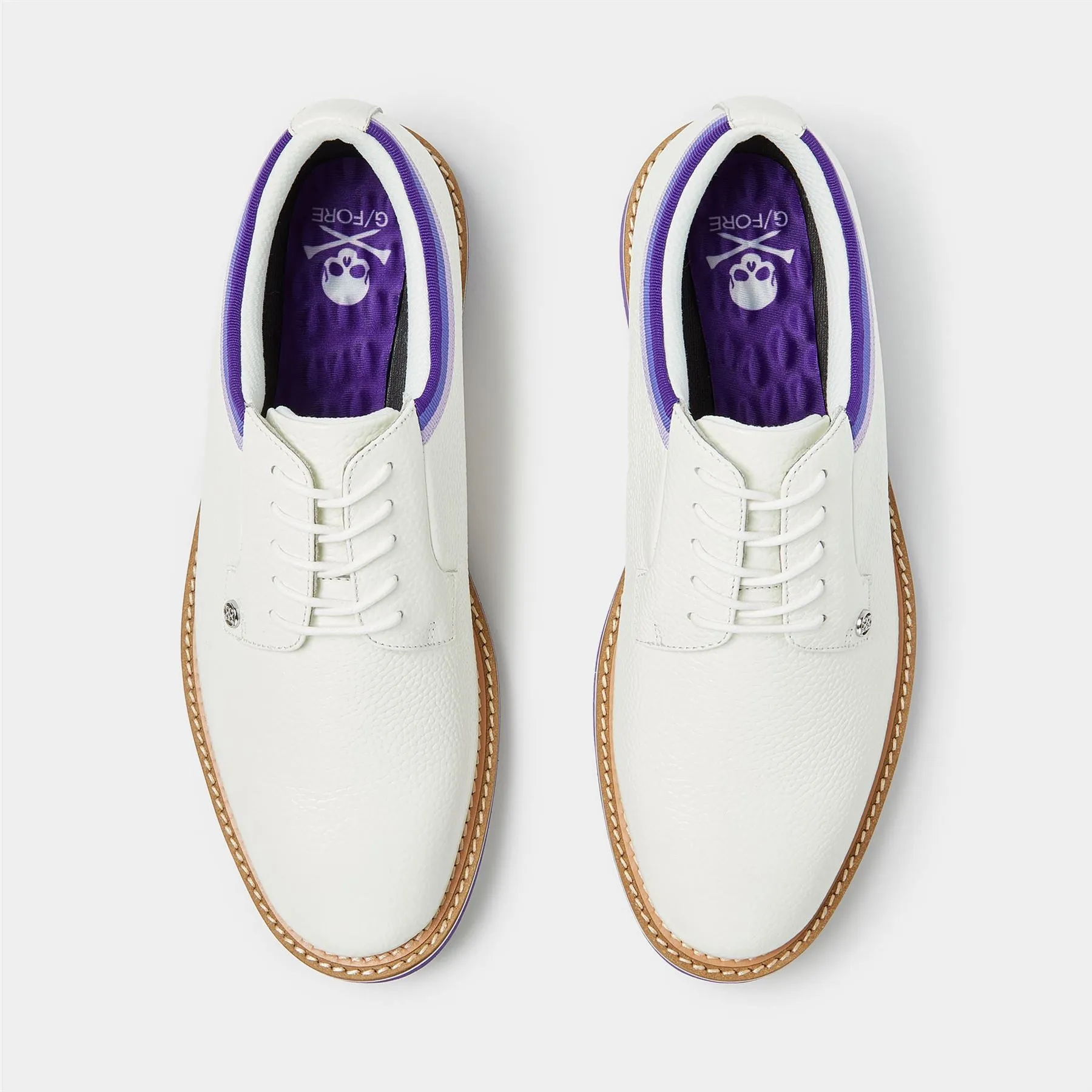 Grosgrain Leather Welt Gallivanter Golf Shoes Snow - SS24