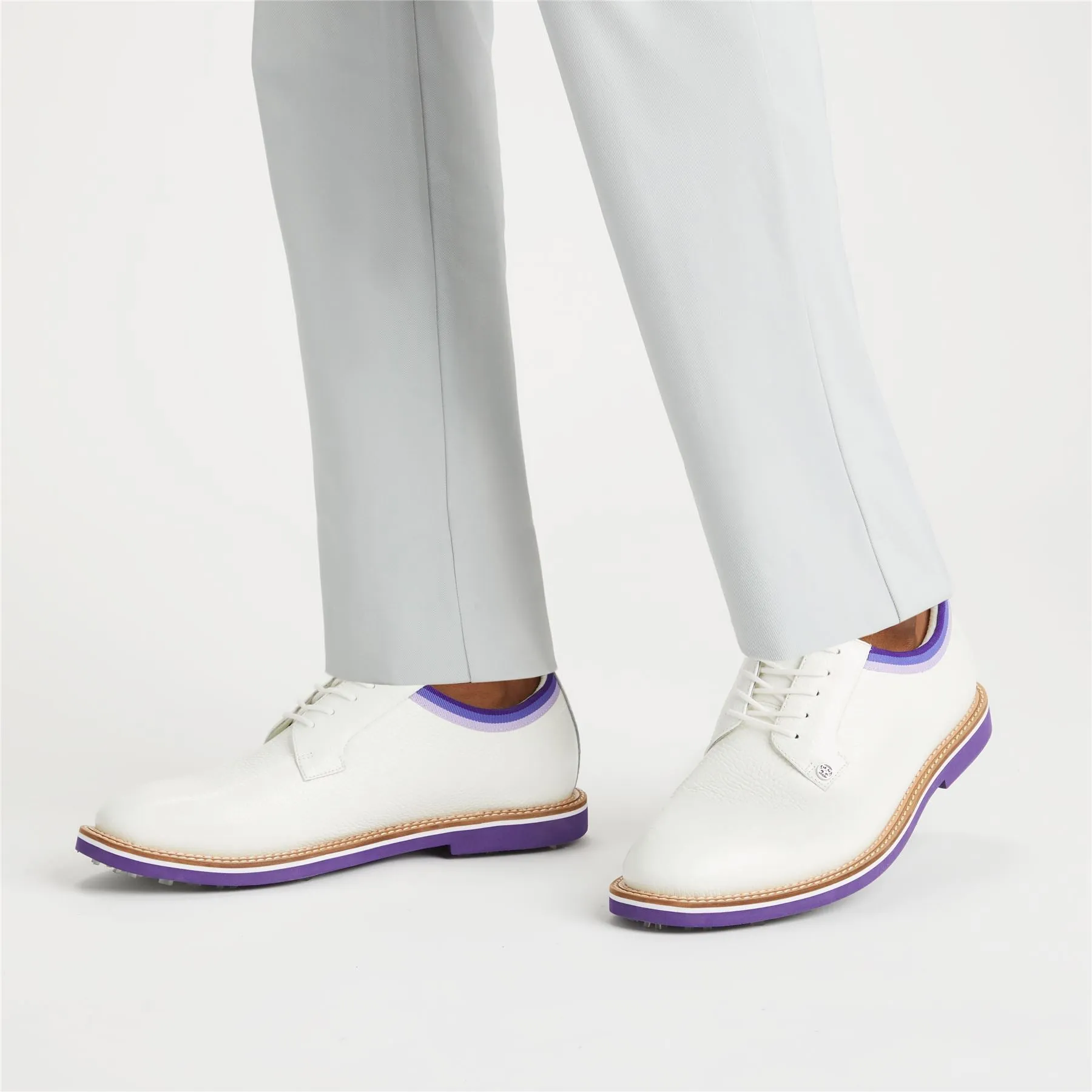 Grosgrain Leather Welt Gallivanter Golf Shoes Snow - SS24