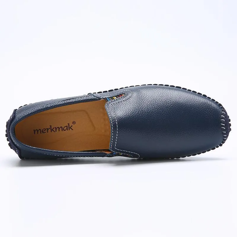 Handmade Men Shoes  Leather Men Flats Comfort Driving Shoes