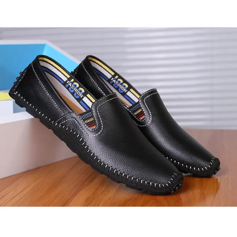 Handmade Men Shoes  Leather Men Flats Comfort Driving Shoes