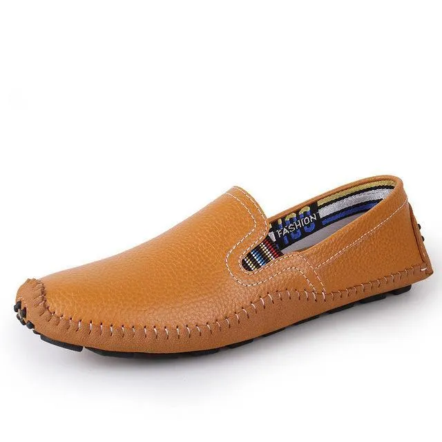 Handmade Men Shoes  Leather Men Flats Comfort Driving Shoes