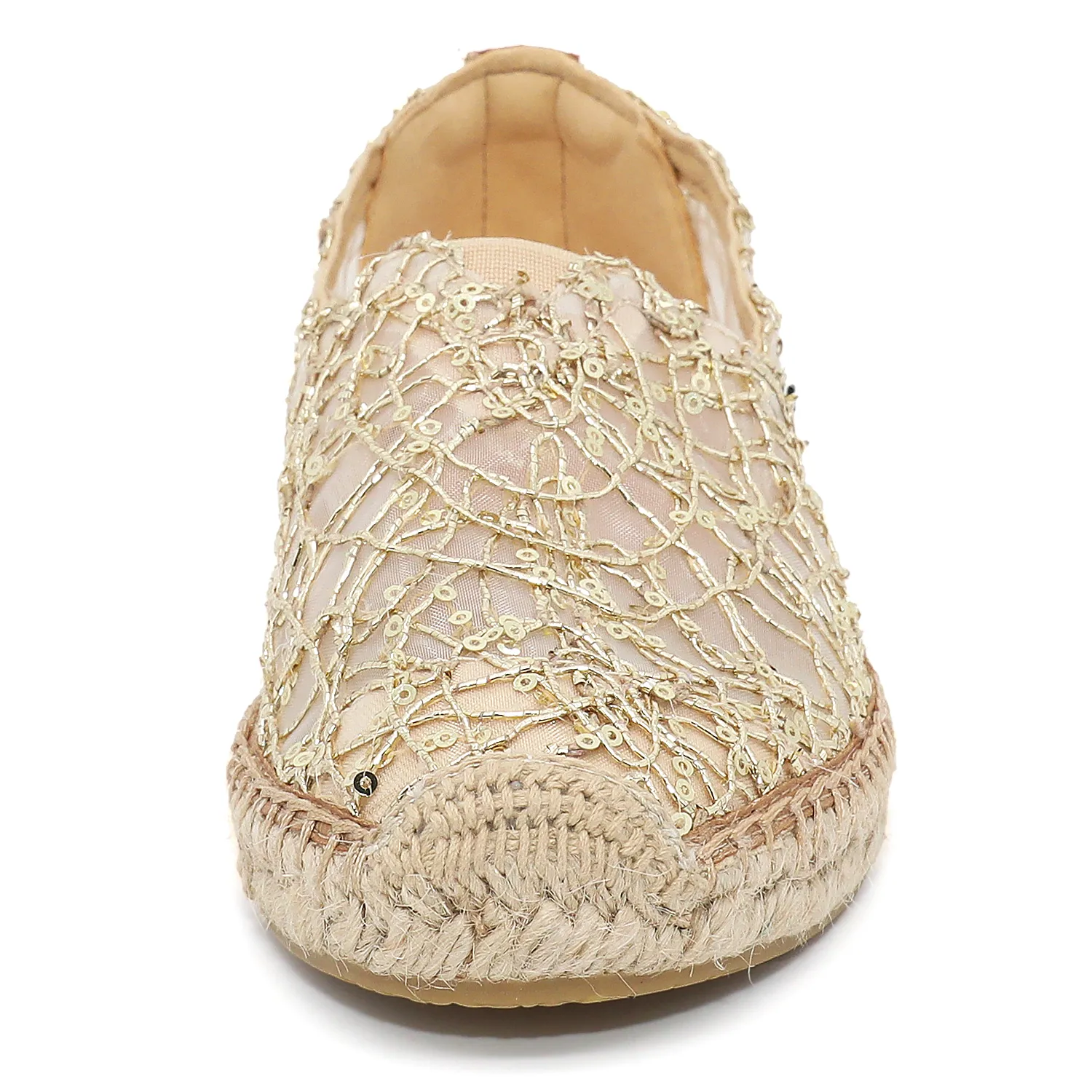 Handmade Women’s Slip-On Espadrille Mesh Loafers Flats-A01070W